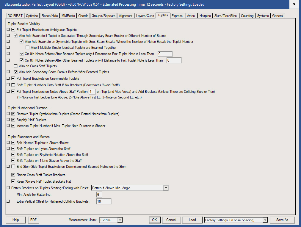 Perfect Layout: Settings Multi-Measure Rests