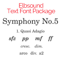 Text Fonts for Musical Scores