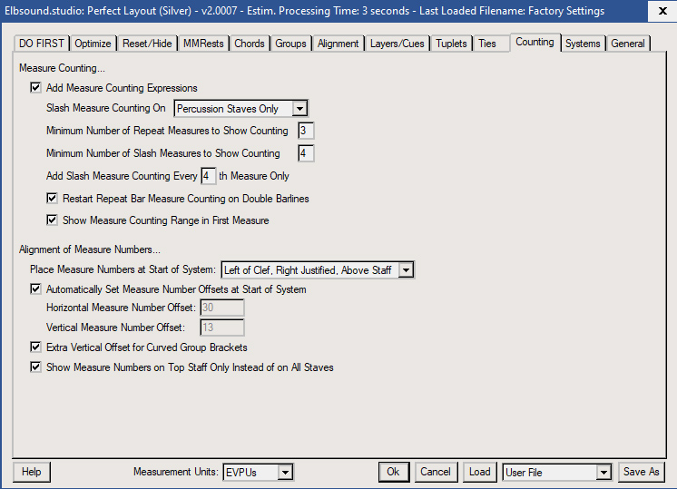 Perfect Layout: Einstellungen z&auml;hlen