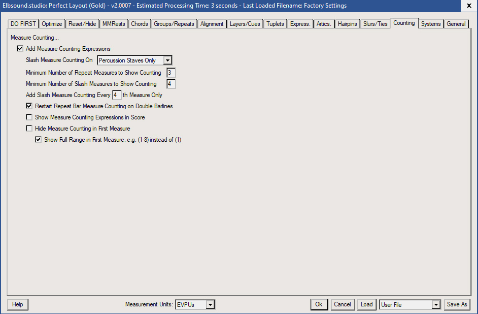 Perfect Layout: Einstellungen z&auml;hlen